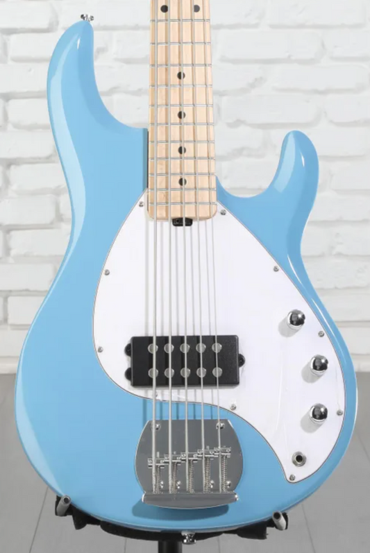 Sterling By Music Man StingRay RAY5 Bass Guitar - Chopper Blue