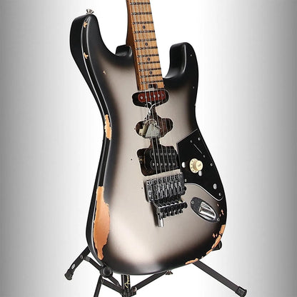EVH Limited Edition Frankenstein Relic Series, Maple Fingerboard, Silverburst (F1) (14926)